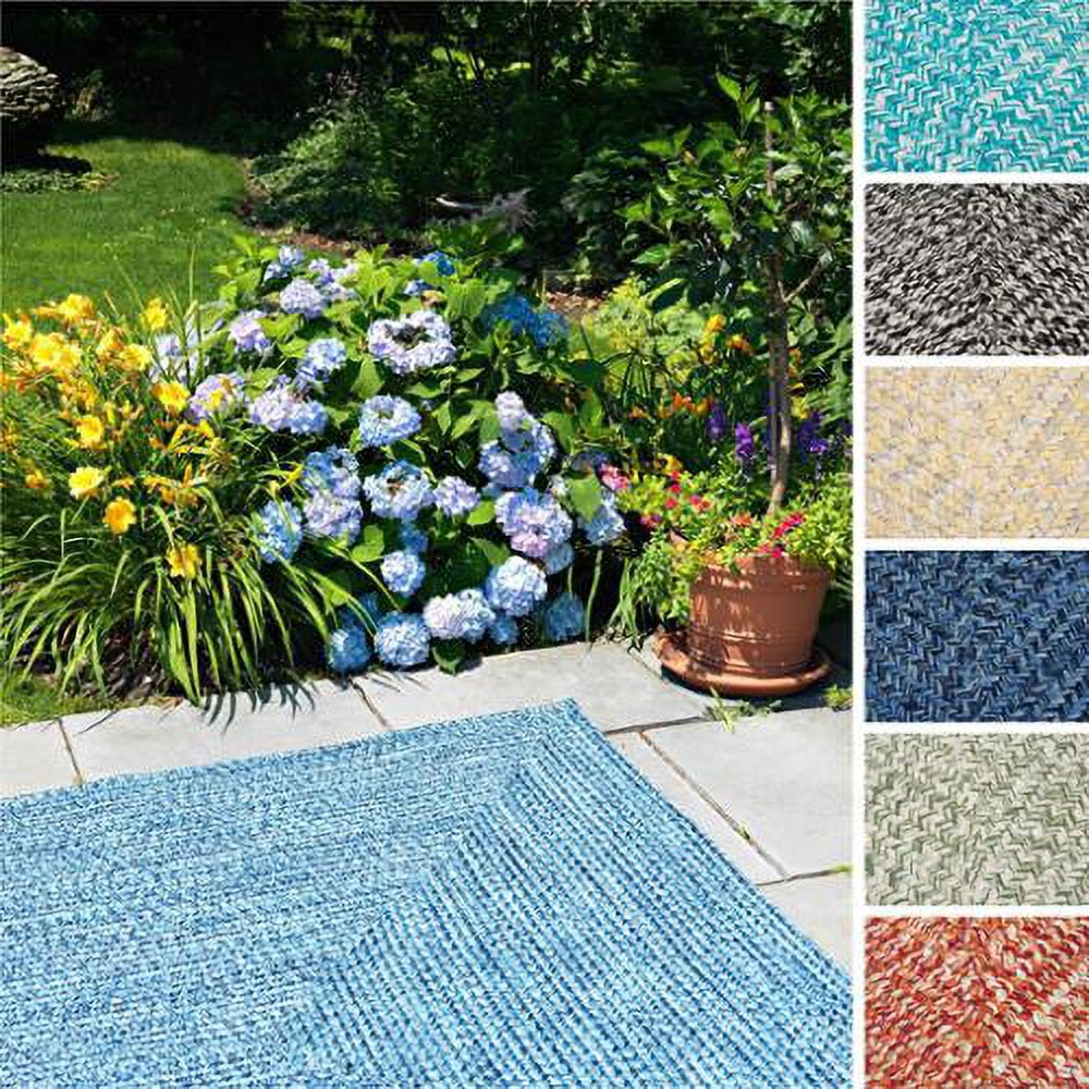 Colonial Mills Ocean's Edge Braided Indoor/ Outdoor Area Rug Sun Streak