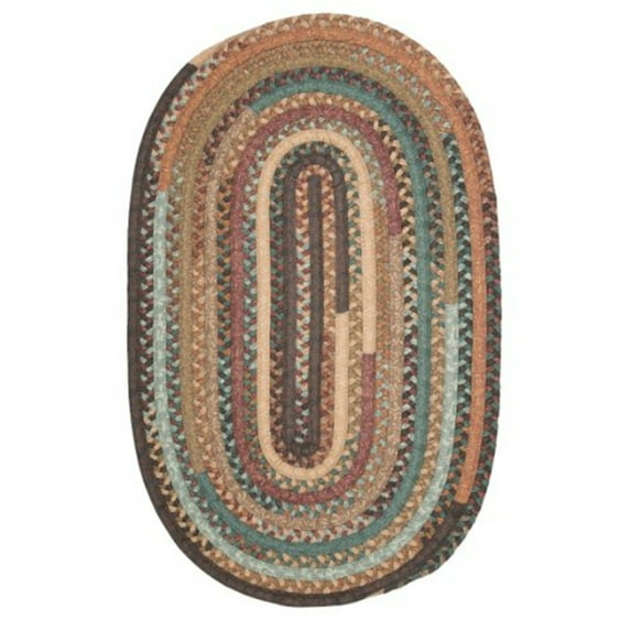 Colonial Mills Olivera Oval Braided Multi Area Rug 2x12