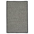 thumbnail image 1 of Colonial Mills 2' x 4' Black and White Handmade Braided Rectangular Area Throw Rug, 1 of 2