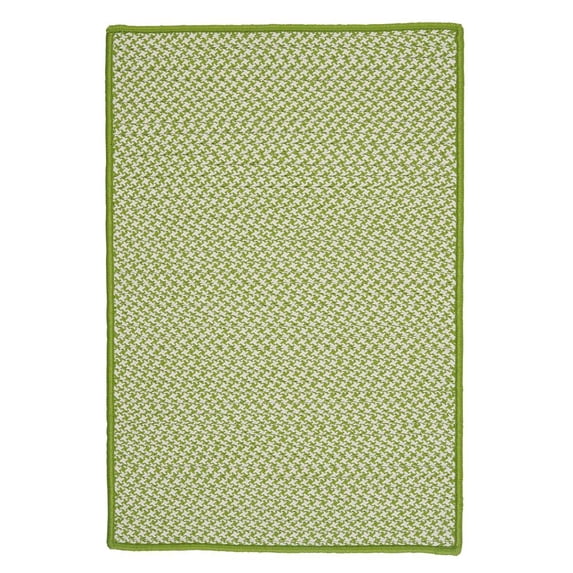 OT69R024X036S Outdoor Houndstooth Tweed - Lime 2x3 Rug, 100% Polypropylene - Rectangle.
