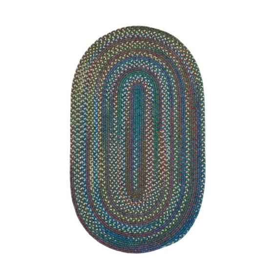 Oval Rug New England Braid - Dusk Blue 8' x 10'