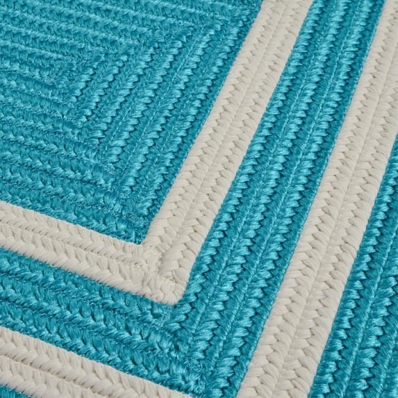 PY51R108X108R La Playa - Aqua 9 square Rug, 100% Polypropylene - Square.