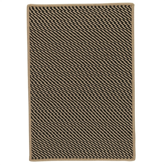 IM13R024X144S Point Prim - Black 2x12 Rug, 100% Polypropylene - Runner (Rectangle).