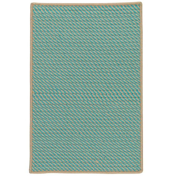 Colonial Mills 2' x 6' Blue and Beige Rectangular Rug Runner