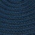 thumbnail image 1 of Colonial Mills 5' x 7' Navy Blue Solid All Purpose Handcrafted Reversible Oval Outdoor Area Throw, 1 of 4