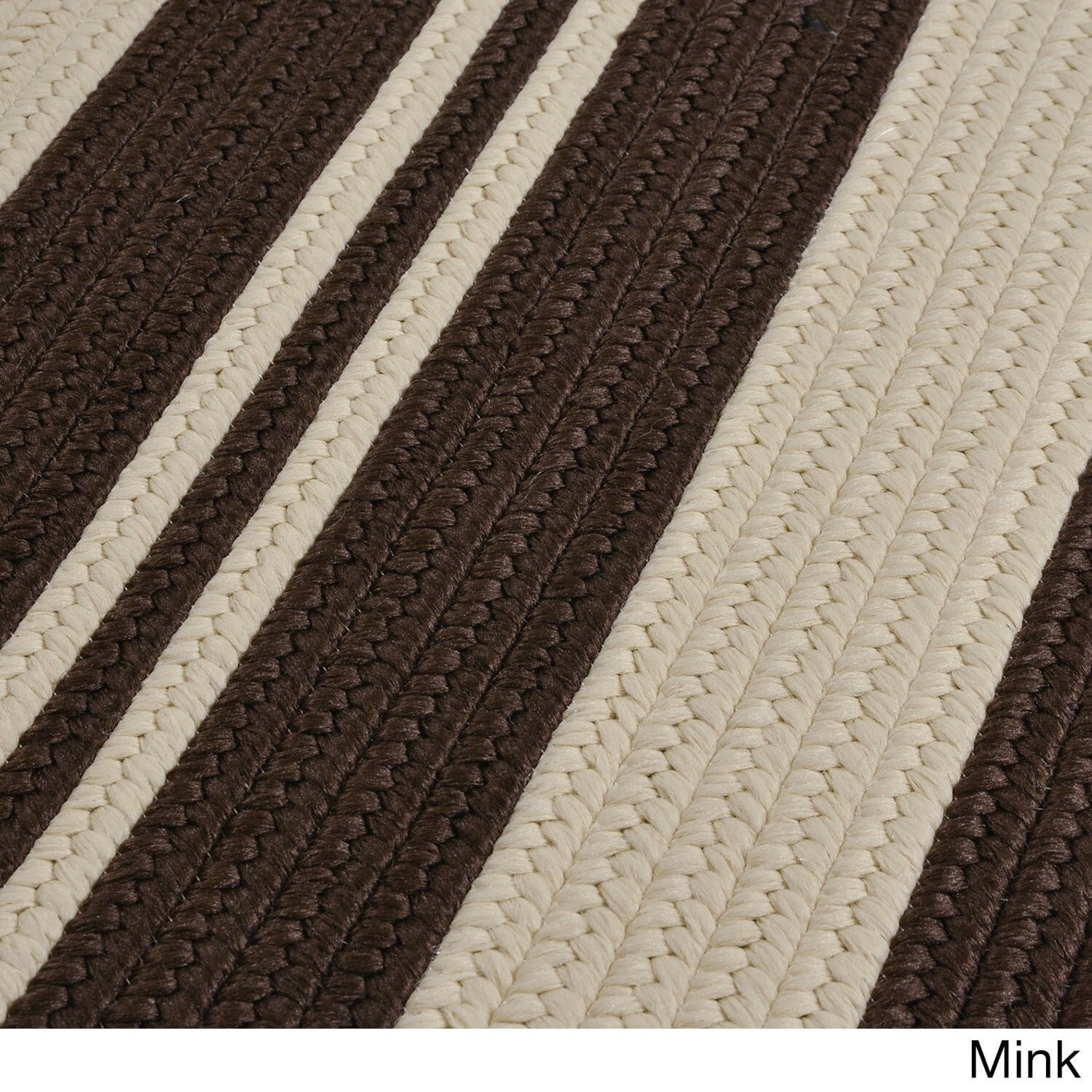 Colonial Mills Radiance Indoor/Outdoor Braided Area Rug Mink 5' x 7' 5 ...