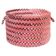 thumbnail image 1 of Colonial Mills RR01A022X014 22 x 22 x 14 in. Rag Time Cotton Blend Pink & Red Storage Basket, 1 of 2