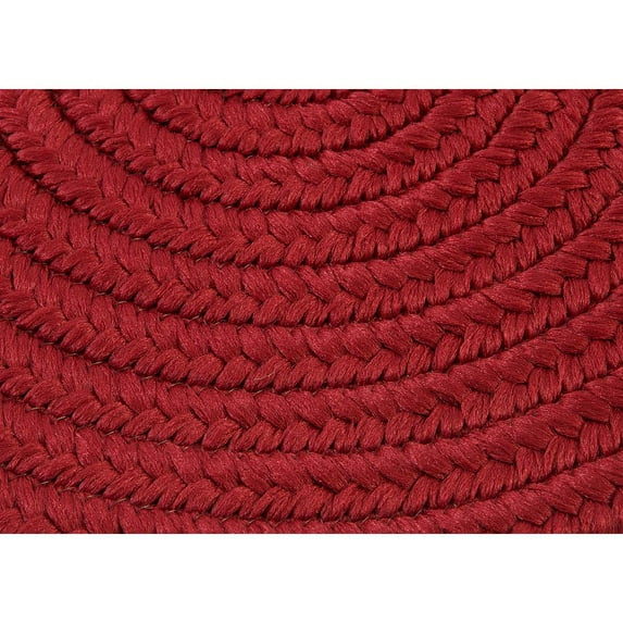 Colonial Mills Rug RV72R028X120 Reversible Flat-Braid Oval Braided Runner Red - 2 ft. 4 in. x 10 ft.