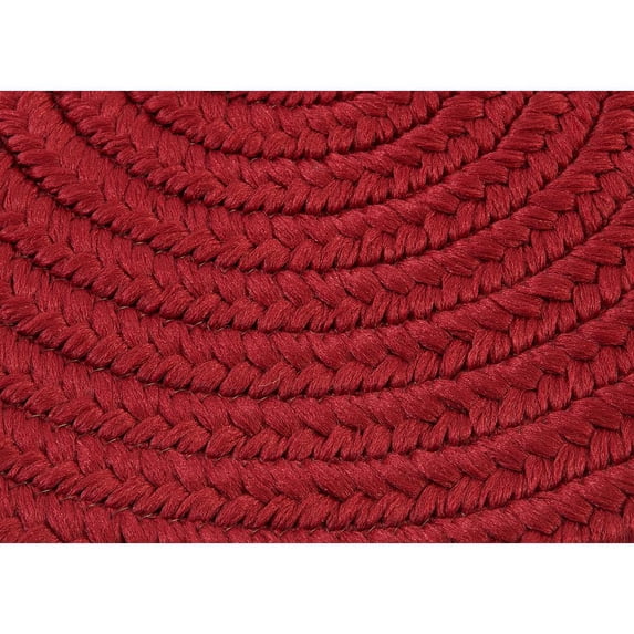 Colonial Mills Rug RV72R028X096 Reversible Flat-Braid Oval Braided Runner Red - 2 ft. 4 in. x 8 ft.