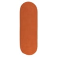 thumbnail image 1 of Colonial Mills 2.25' x 14' Rust Orange Reversible Oval Area Throw Rug, 1 of 2