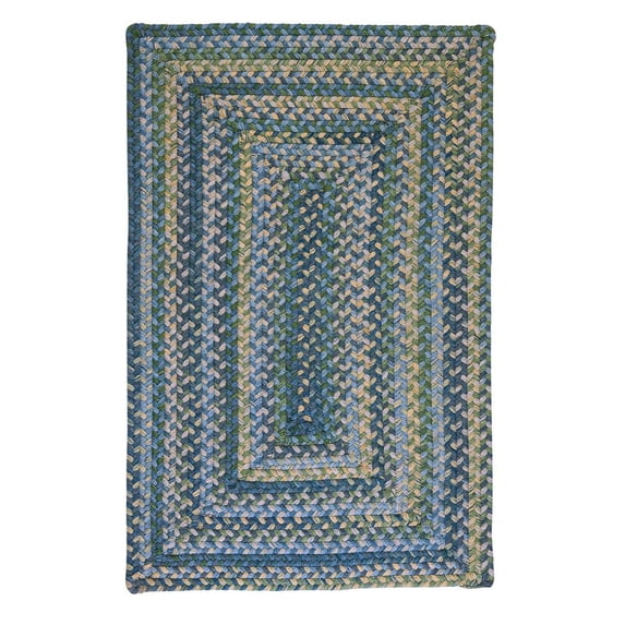 RV50R108X108R Ridgevale - Whipple Blue 9 square Rug, 100% Wool - Square.