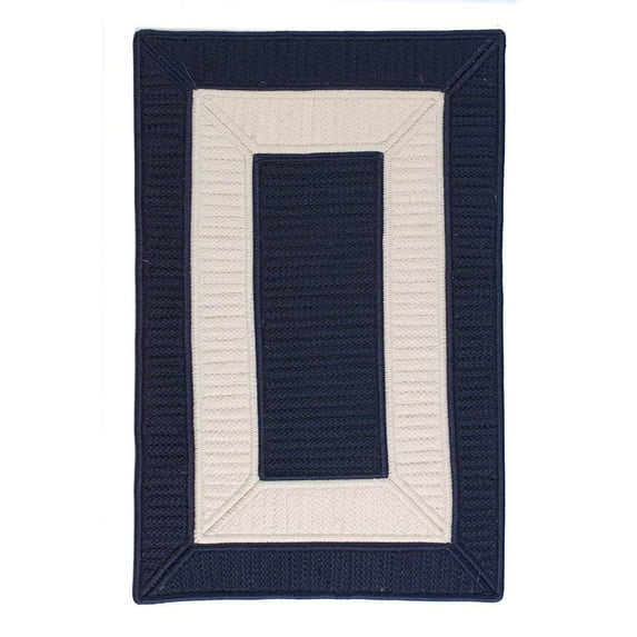 Colonial Mills Rope Walk Braided Blue Area Rug 2x8