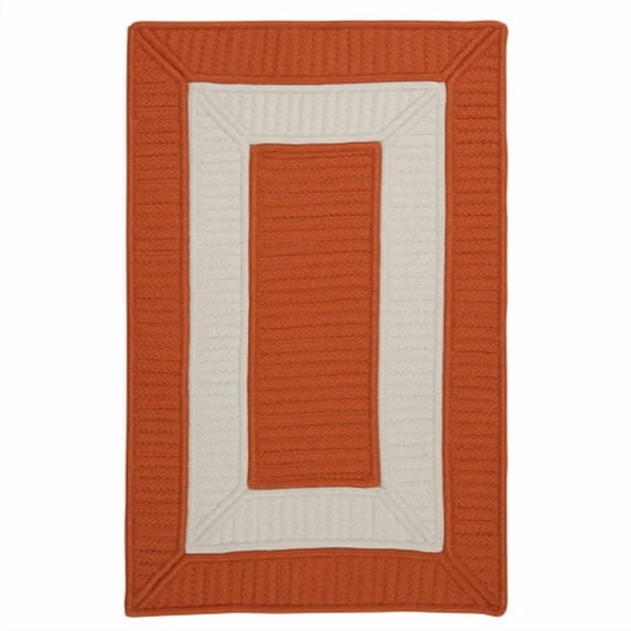 Colonial Mills Rope Walk Braided Orange Area Rug 3x5