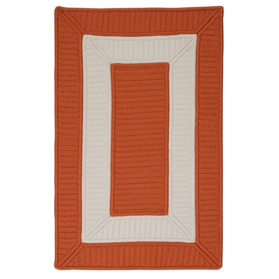 Colonial Mills Rope Walk Braided Orange Area Rug 10x10
