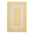 thumbnail image 1 of Colonial Mills 2' x 3' Yellow and White Braided Rectangular Area Throw Rug, 1 of 2