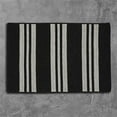 thumbnail image 1 of Colonial Mills Rug  2 x 7 ft. Sunbrella Southport Stripe Braided Rug Black, 1 of 1