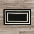 thumbnail image 1 of Colonial Mills Rug  4 x 4 ft. La Playa Square Braided Rug Black & White, 1 of 1