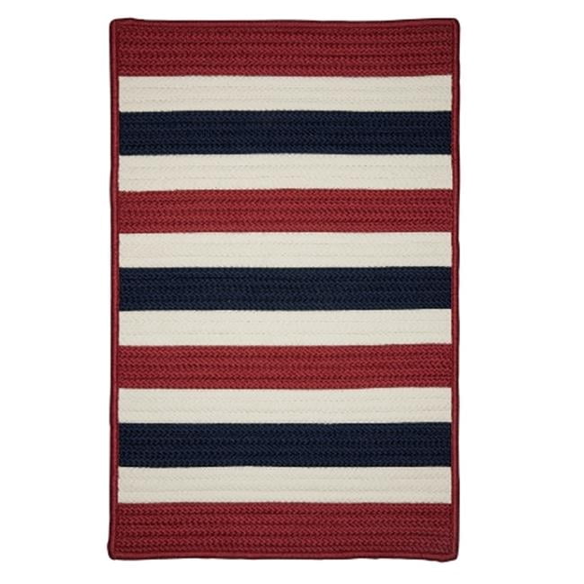 Colonial Mills Rug 8 x 11 ft. Portico Braided Rug Patriotic Stripe ...