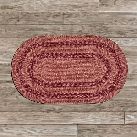 Colonial Mills Rug 8 x 8 ft. Graywood Round Braided Rug Cedar