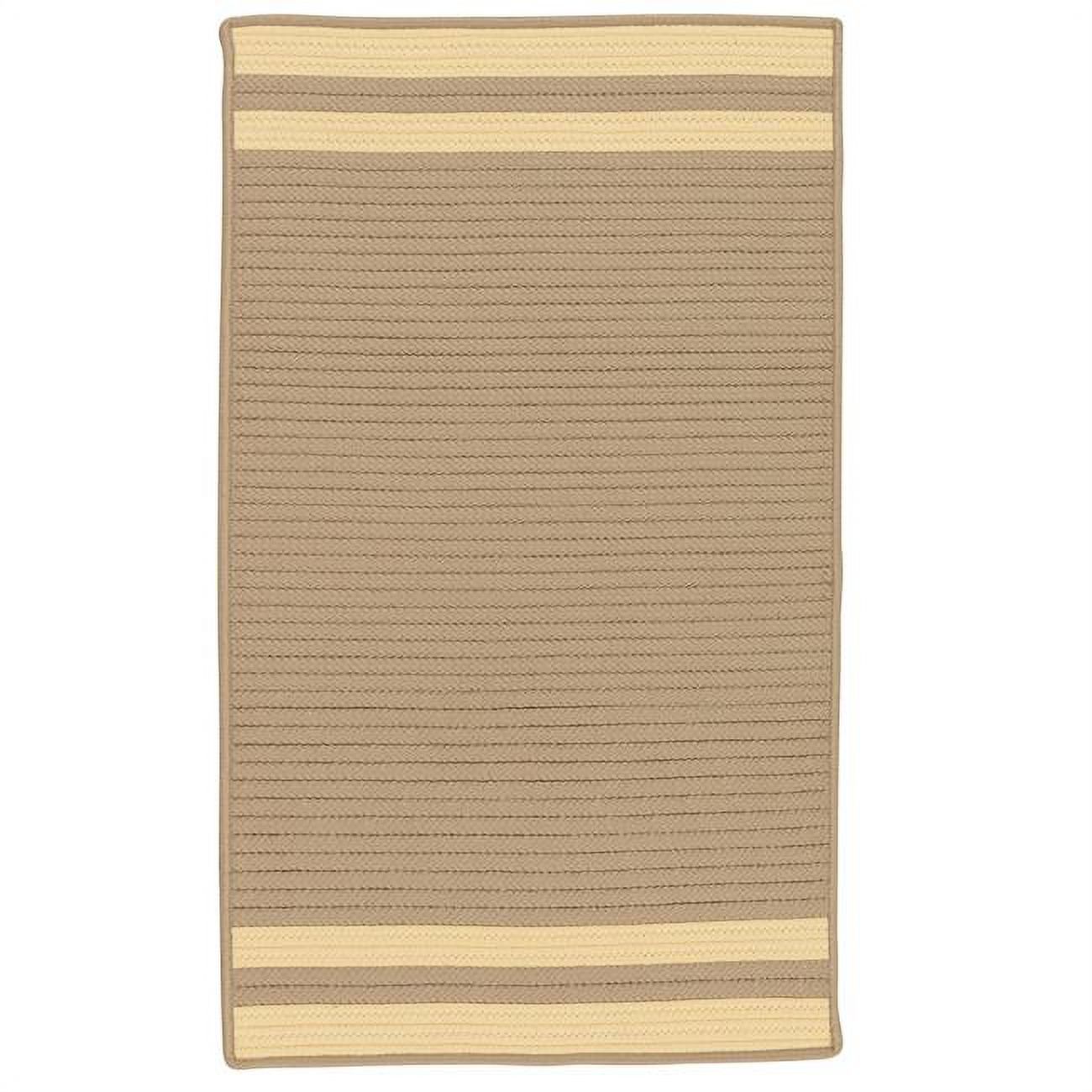 Colonial Mills Rug Denali End Stripe Braided Area Rug Yellow - 7 x 9 ft ...