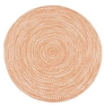 thumbnail image 1 of Colonial Mills Rug  Kaari Tweed Round Braided Rug Rusted Orange - 11 ft., 1 of 1
