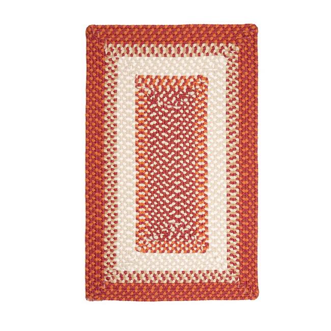 Colonial Mills Rug Montego Braided Rug - Bright Brown - 3ft x 5ft ...