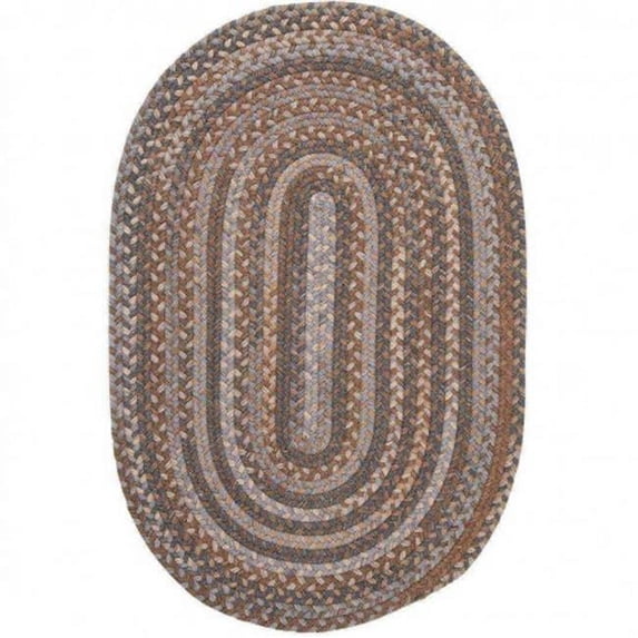 Colonial Mills Rug Oak Harbour Braided Rug - Graphite - 2 ft. x 12 ft.