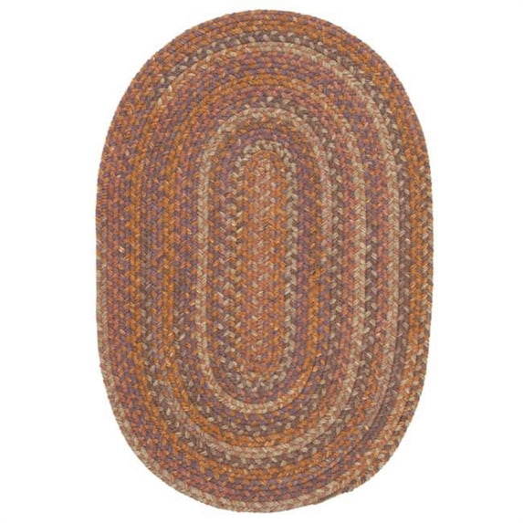 Colonial Mills Rug Rustica Braided Rug - Audubon Russet - 12 ft. x15 ft.