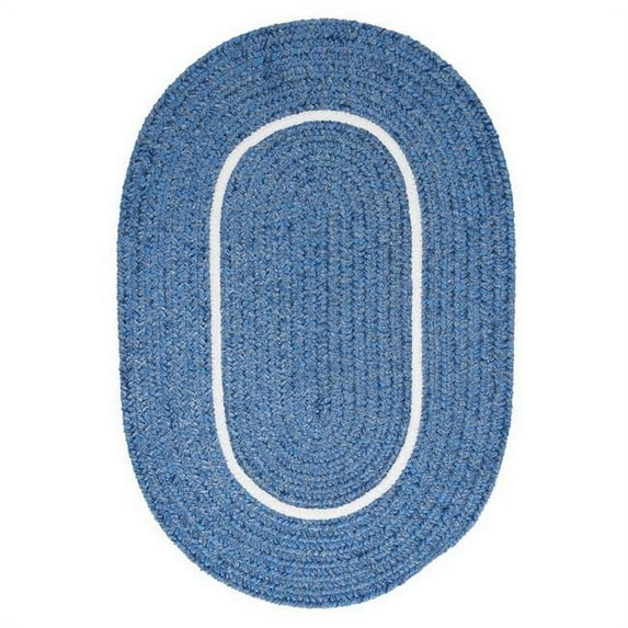 Colonial Mills Rug Silhouette Braided Rug - Blue Ice 2ft. x 6ft.