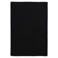 thumbnail image 1 of Colonial Mills Rug  Simply Home Solid - Black 8 ft. Square Braided Rug, 1 of 1