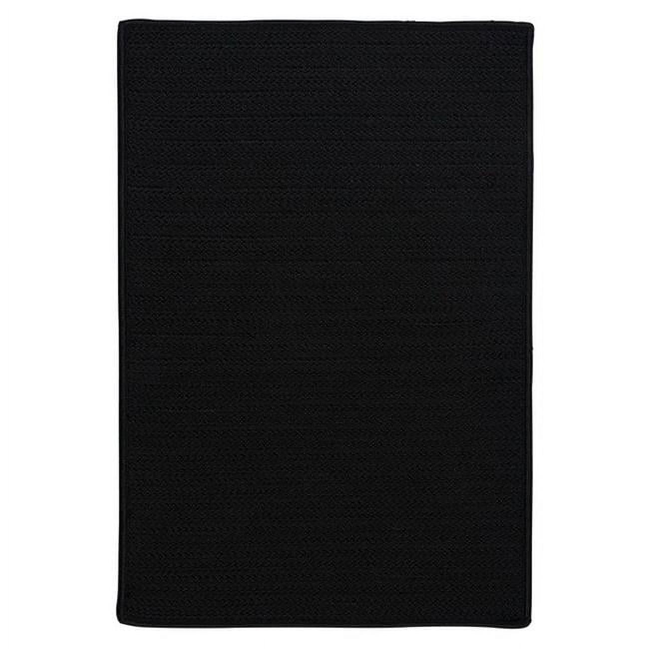 Colonial Mills Rug Simply Home Solid Braided Rug - Black - 5 ft. x 8 ft ...
