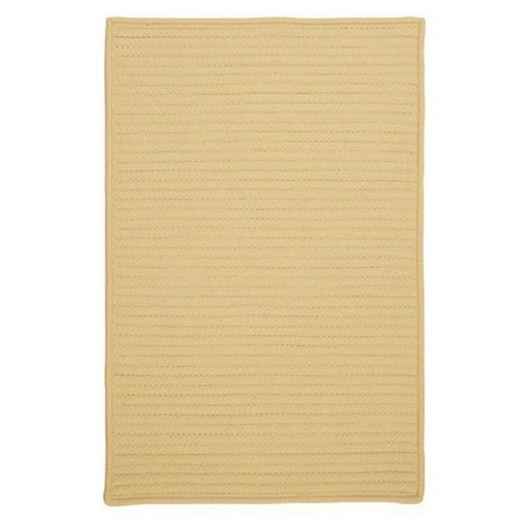 Colonial Mills Rug Simply Home Solid Braided Rug - Pale Banana 7ft. x 9ft.