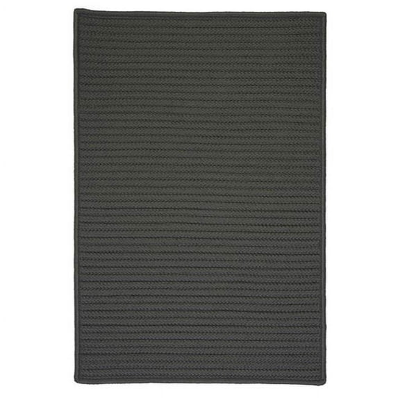 Colonial Mills Rug Simply Home Solid - Gray 6 ft. square Braided Rug - Gray - 6 ft.