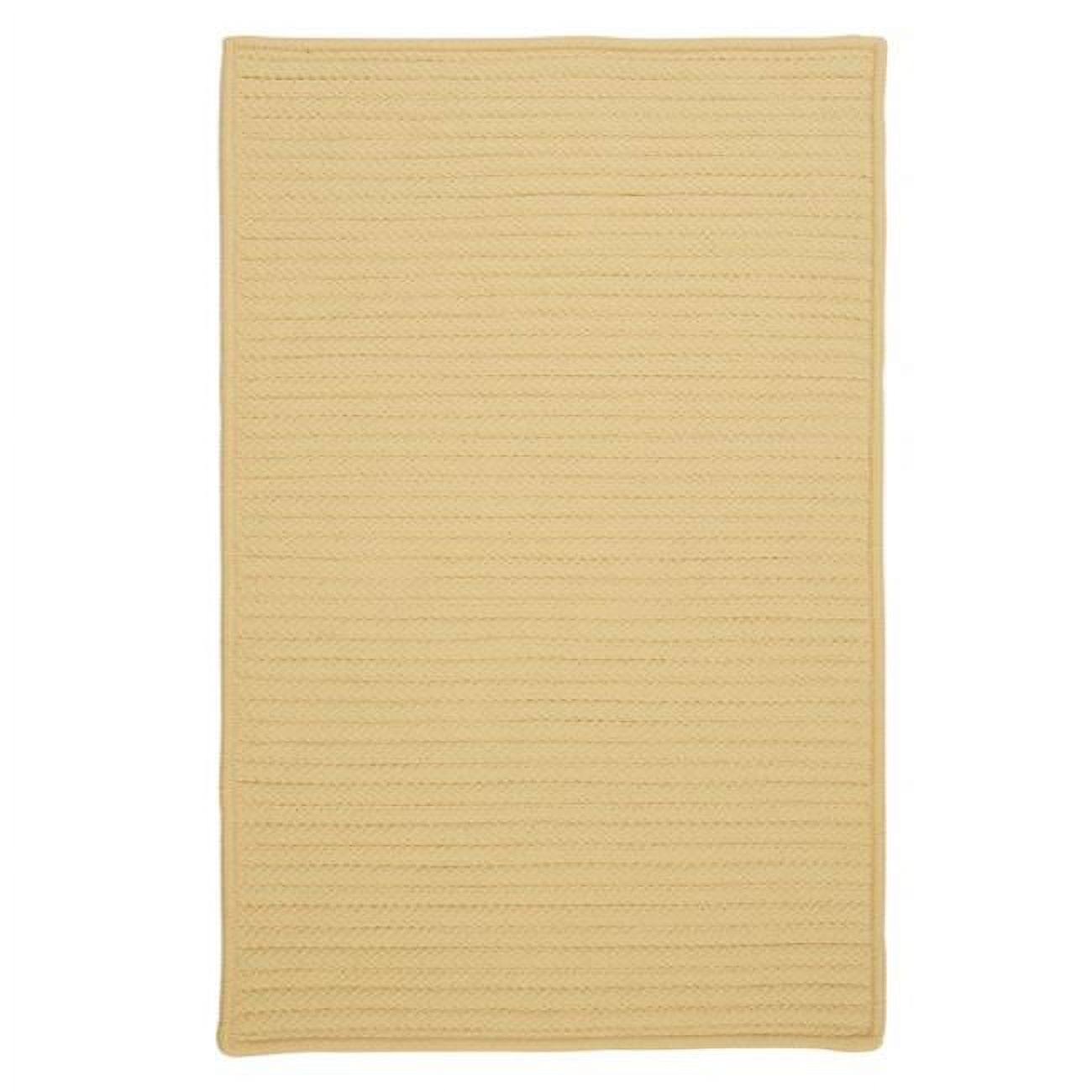 Colonial Mills Rug Simply Home Solid Pale Banana 6 ft. Square Braided ...
