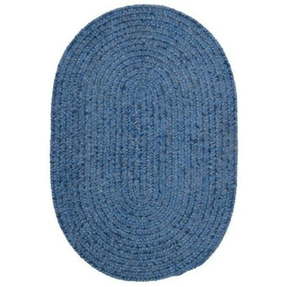 Colonial Mills Rug Spring Meadow Braided Rug - Petal Blue 2 ft. x 3 ft.