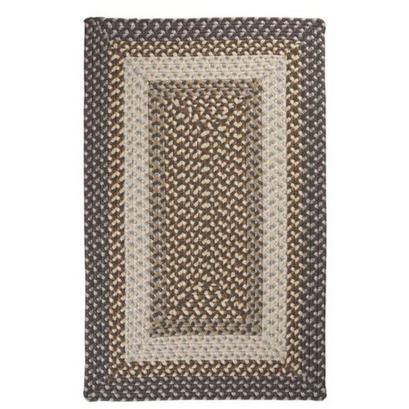 Colonial Mills Rug Tiburon Braided Rug - Misted Gray - 12 in. square
