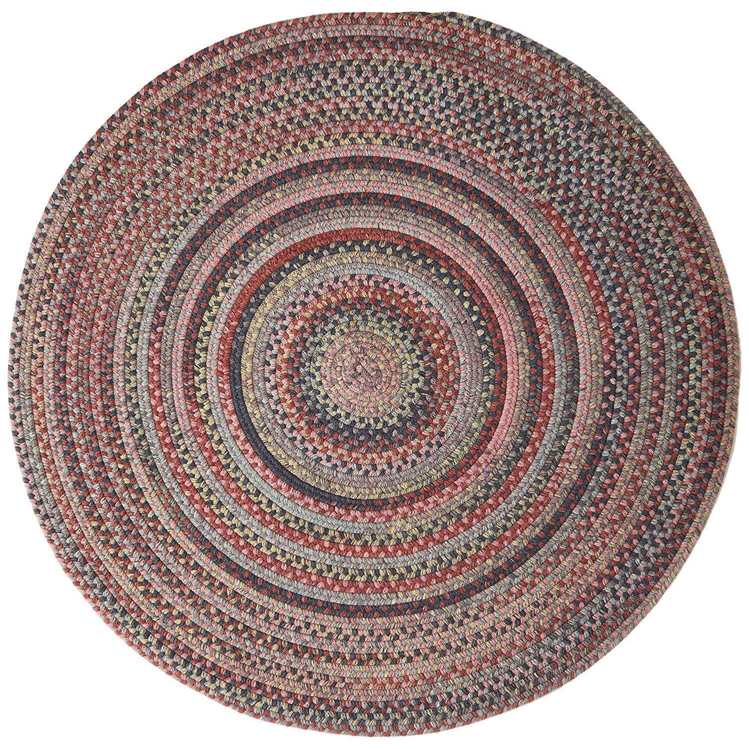 Colonial Mills Rustica Braided Red Area Rug 4x6