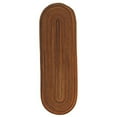 thumbnail image 1 of Colonial Mills 2' x 12' Orange and Brown Braided Oval Rug Runner, 1 of 2