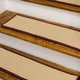 thumbnail image 1 of Colonial Mills SV17A008X028S-7 8 x 28 in. Seville Stair Tread Mats, Maroon - Set of 7, 1 of 5