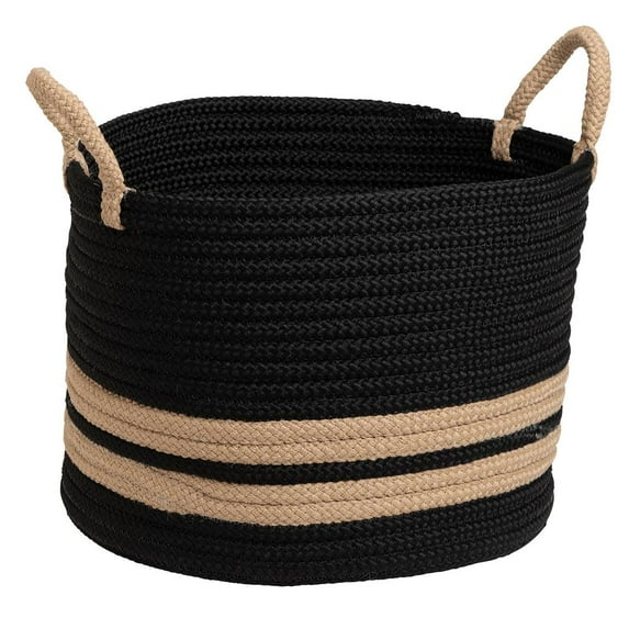 Colonial Mills San Marino - Black & Taupe 18"x18"x14"