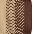 thumbnail image 1 of Colonial Mills 5' x 7' Brown and Beige All Purpose Handcrafted Reversible Oval Outdoor Area Throw, 1 of 4
