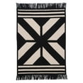thumbnail image 1 of 2' x 8' Black and Beige Rectangular Braided Runner Rug, 1 of 3