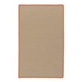 thumbnail image 1 of 12' x 16' Tan and Orange All Purpose Handcrafted Reversible Rectangular Outdoor Area Throw Rug, 1 of 2