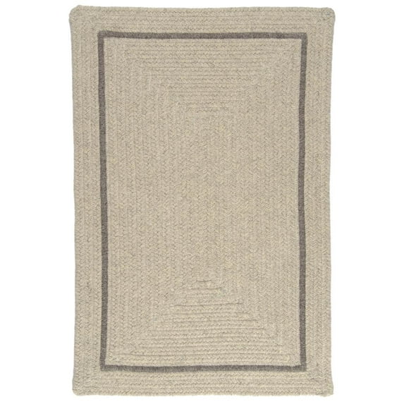 Colonial Mills 4' Gray and Pebble Gray Reversible Square Area Rug