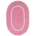 thumbnail image 1 of Colonial Mills Silhouette Braided Pink Area Rug 4x4, 1 of 11