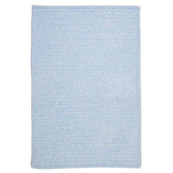 Colonial Mills Simple Chenille Braided Blue Area Rug 7x9