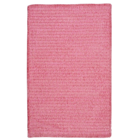 Colonial Mills Simple Chenille Braided Pink Area Rug 10x10
