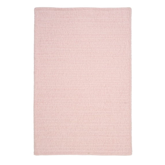 Colonial Mills Simple Chenille Braided Pink Area Rug 3x5