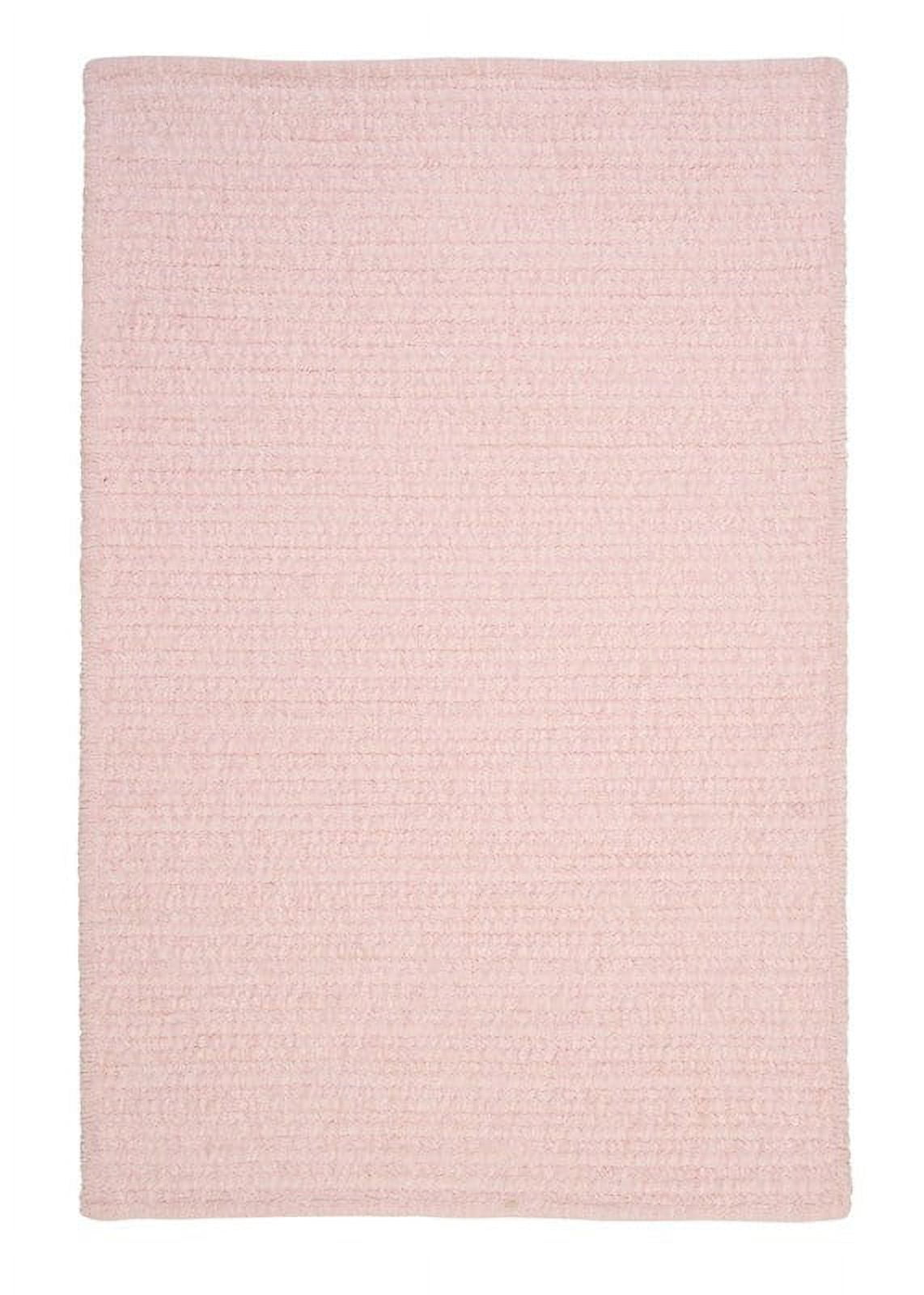Colonial Mills Simple Chenille Braided Pink Area Rug 8x11