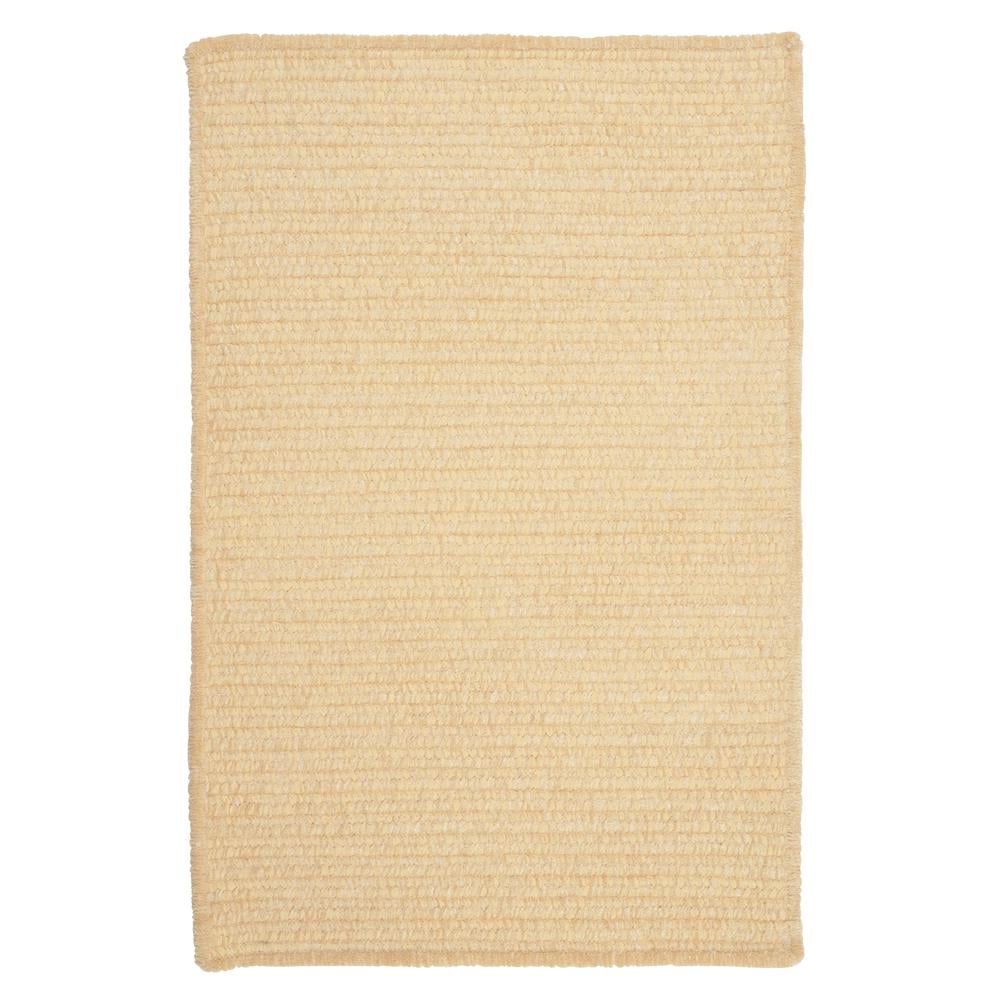 Dandelion Yellow Braided Chenille Reversible Area Rug 8' x 11'